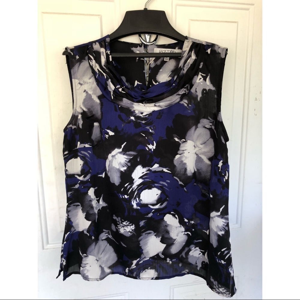 Cowl Neck Floral Top